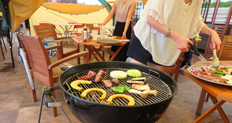 ちょっとヨットビーチハウスでBBQ