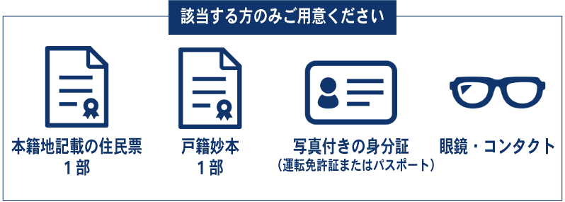 該当する方の持ち物アイコン