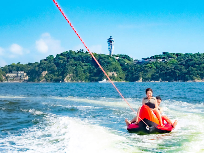 バナナボートの様子1