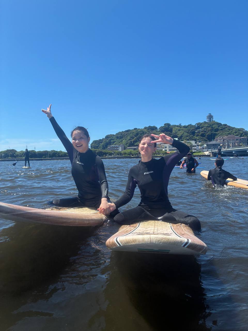 体験サーフィン写真