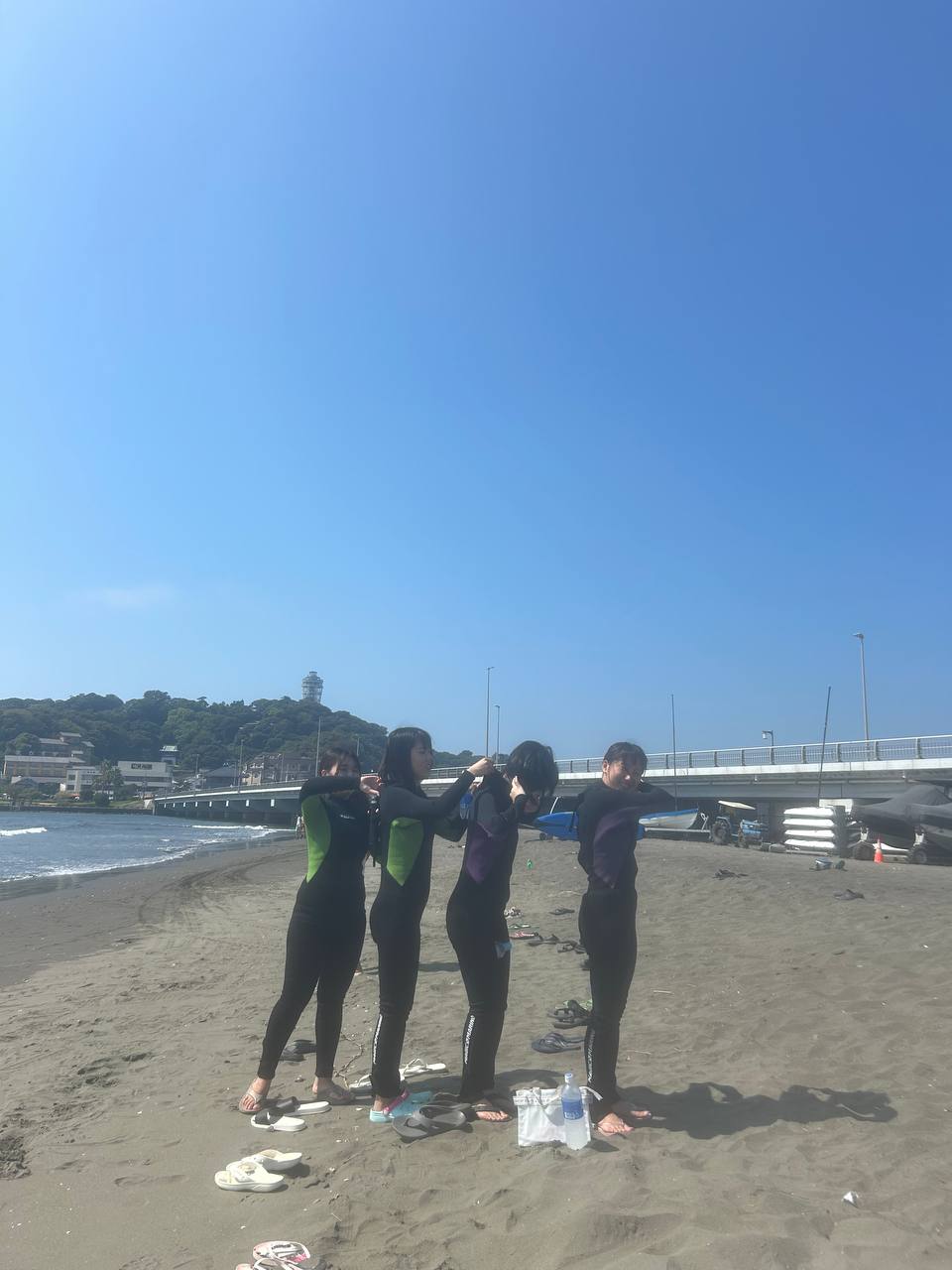 体験サーフィン写真