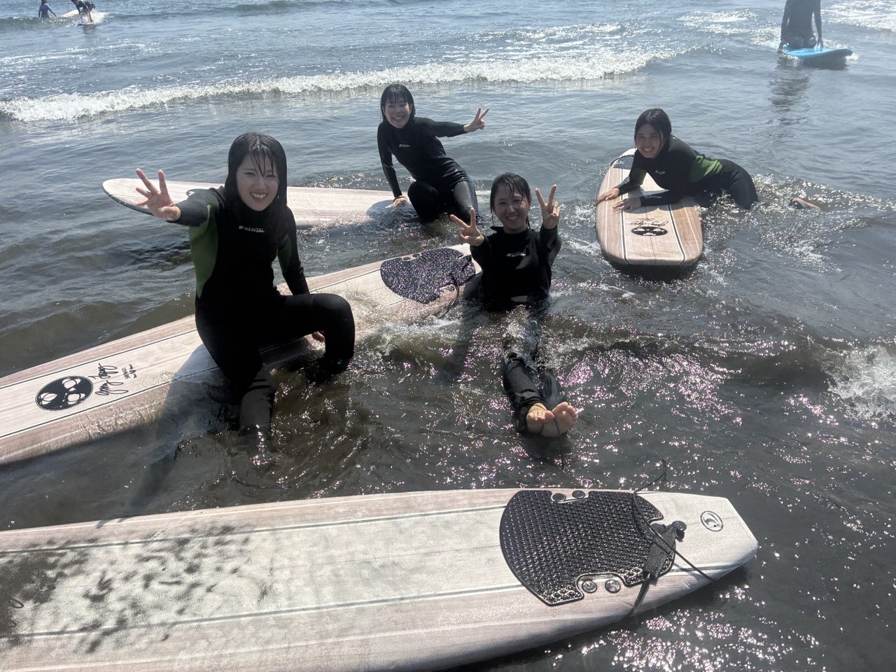 体験サーフィン写真