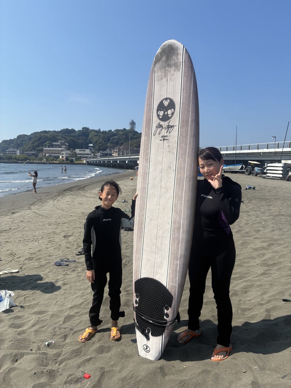 体験サーフィン写真