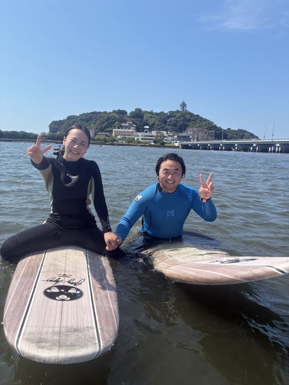 体験サーフィン写真
