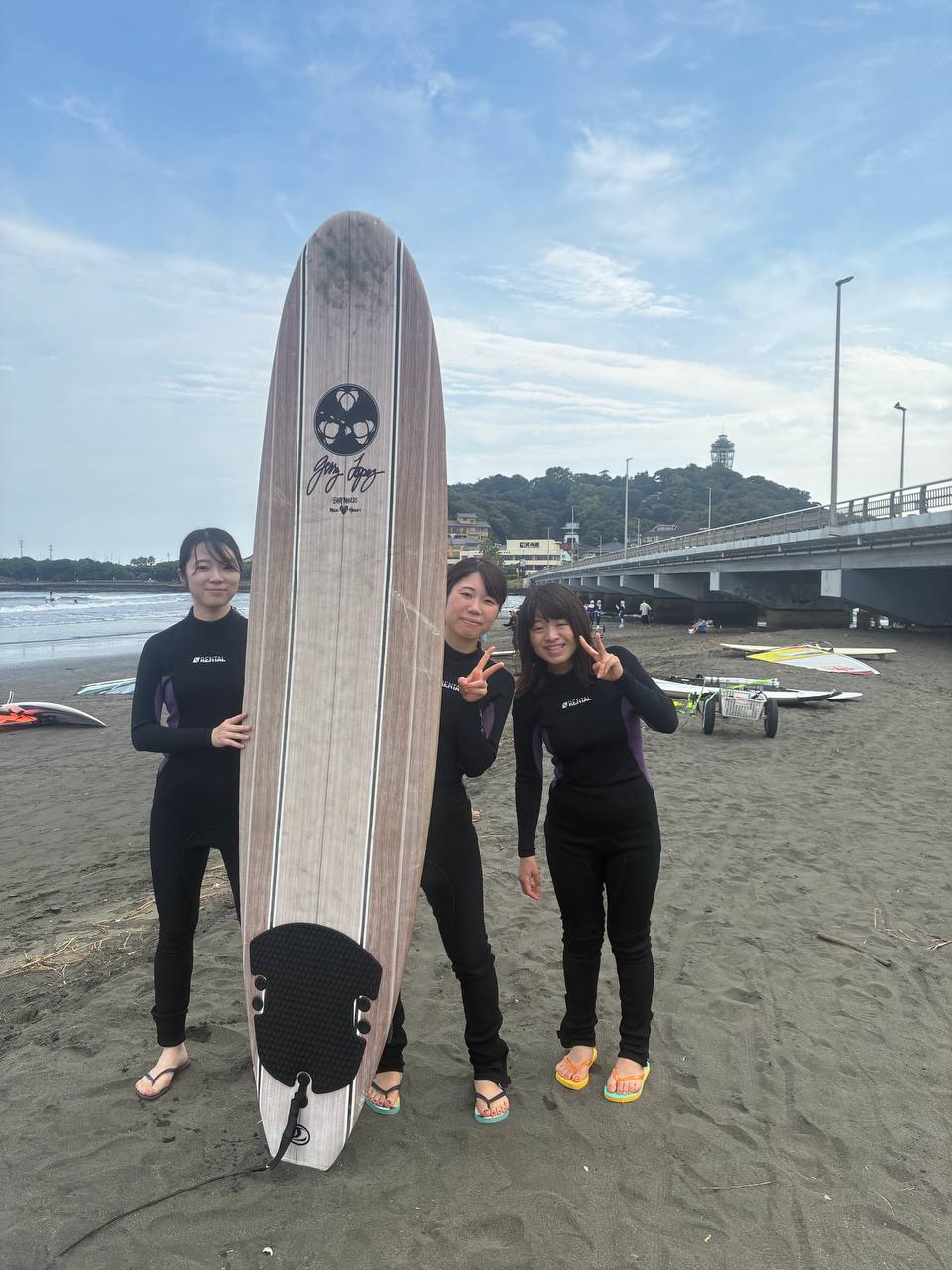 体験サーフィン写真