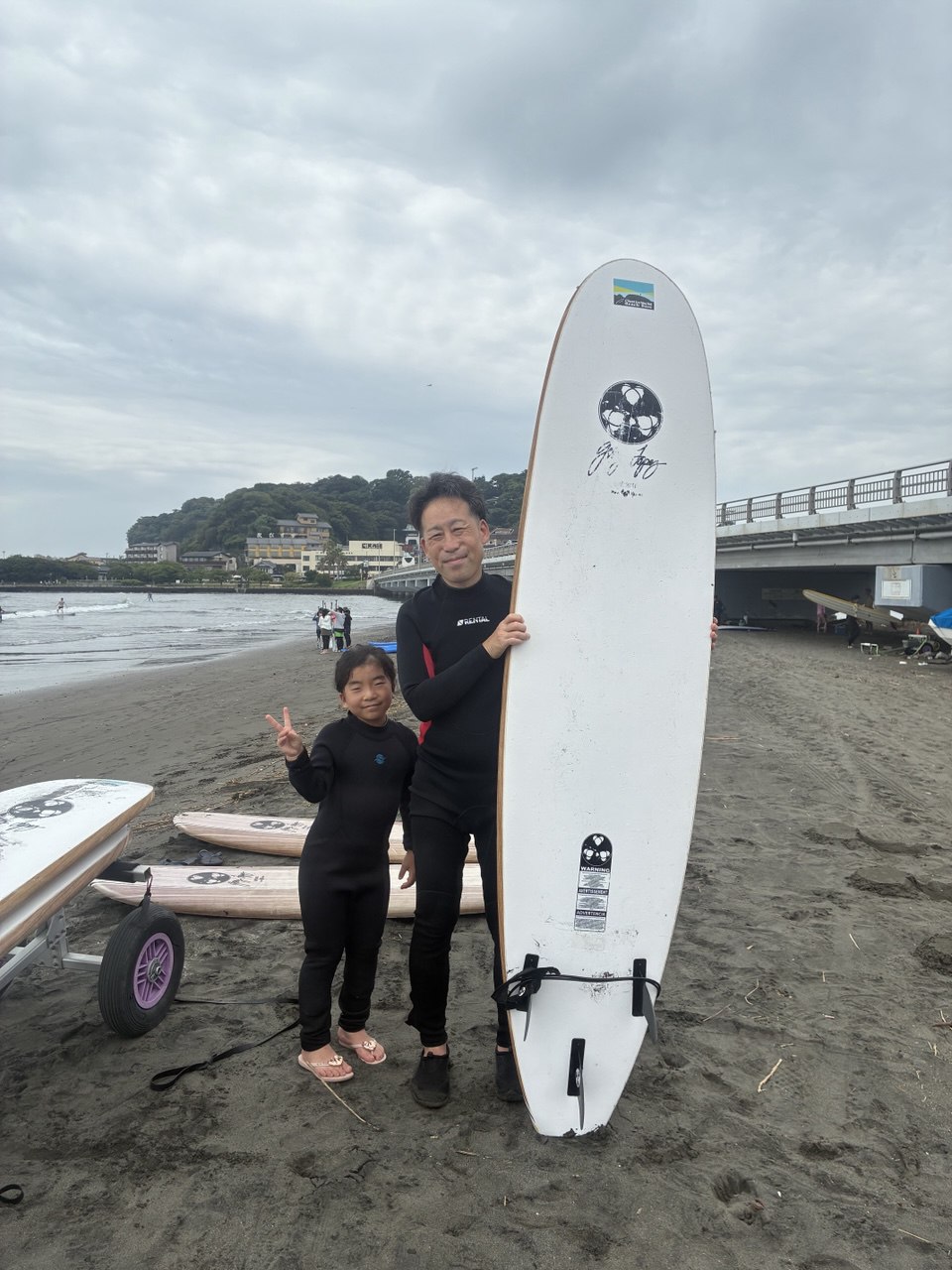 体験サーフィン写真