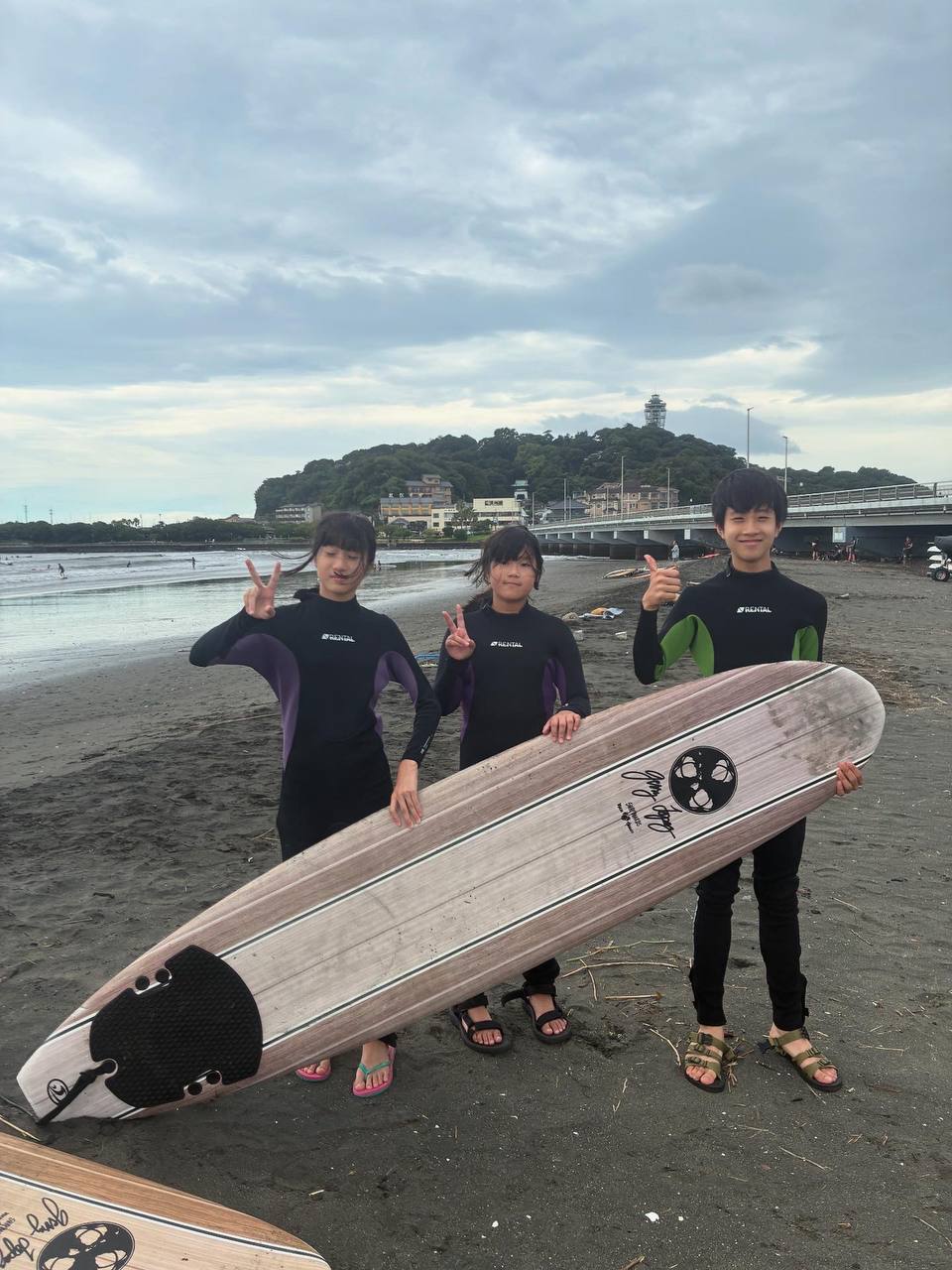 体験サーフィン写真