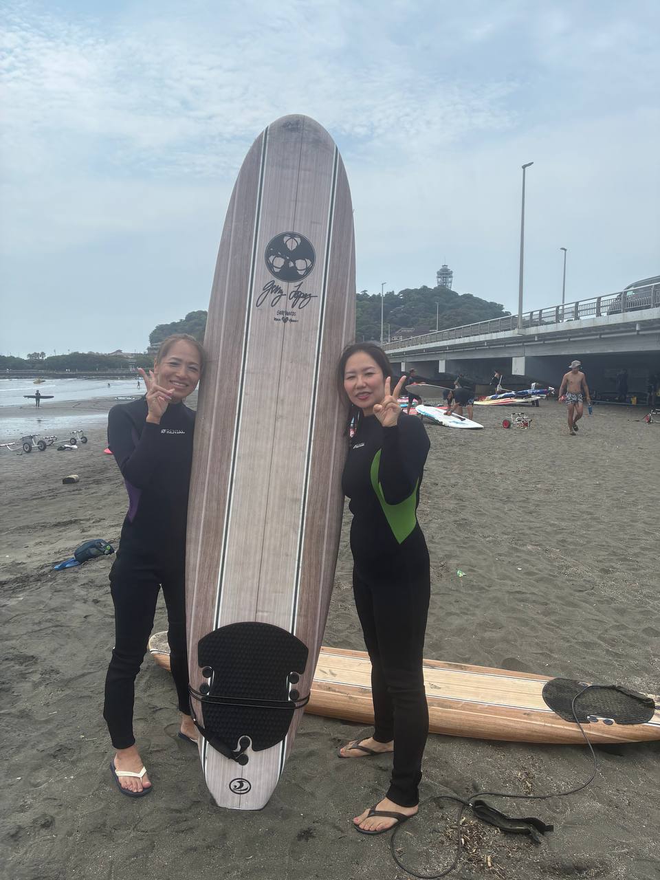 体験サーフィン写真