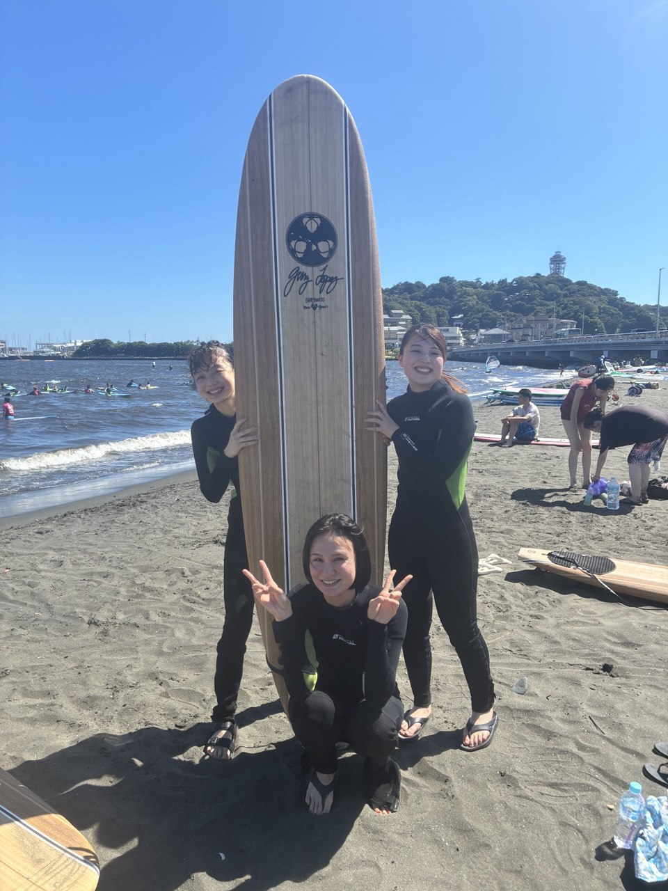 体験サーフィン写真