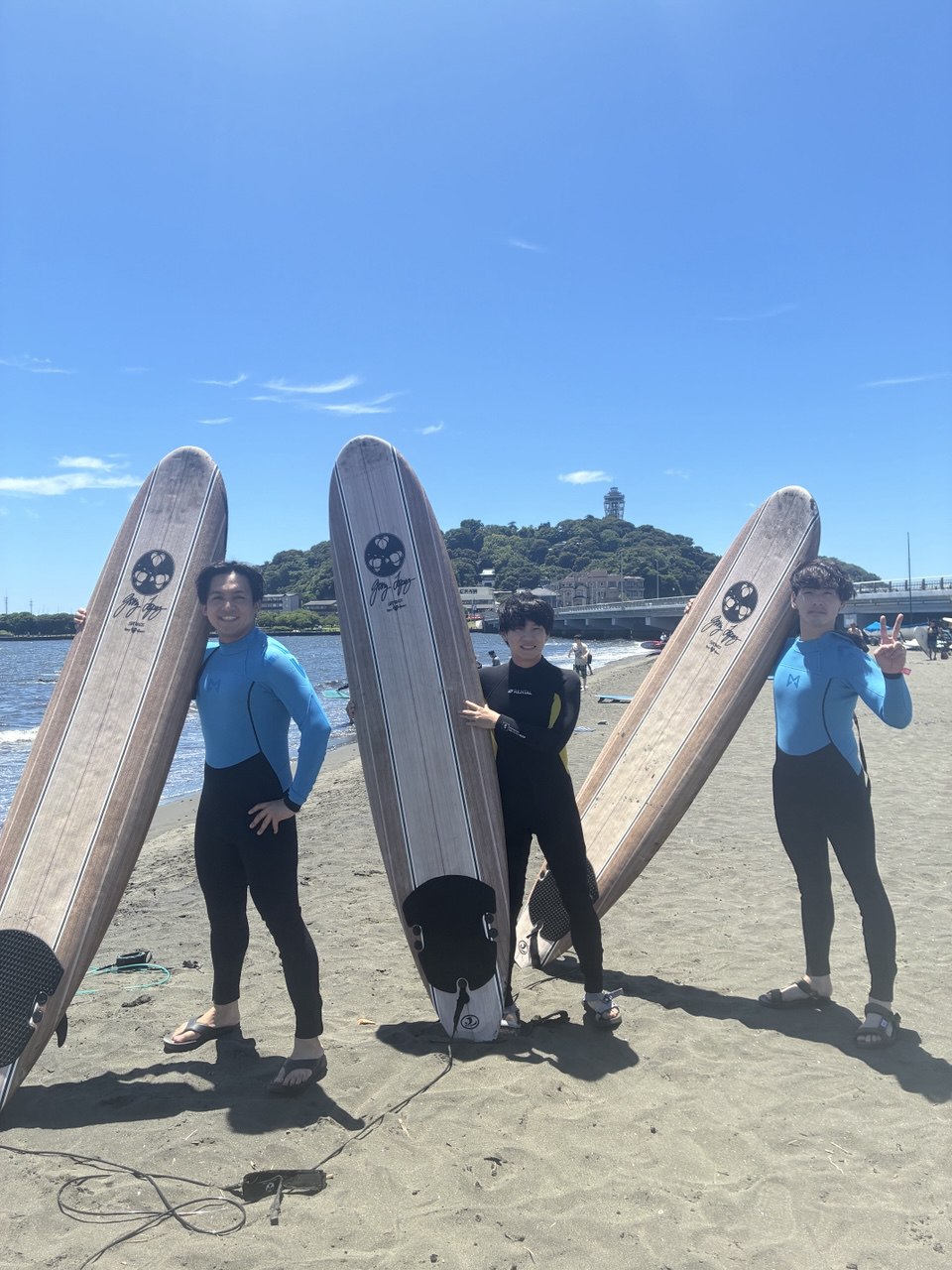 体験サーフィン写真