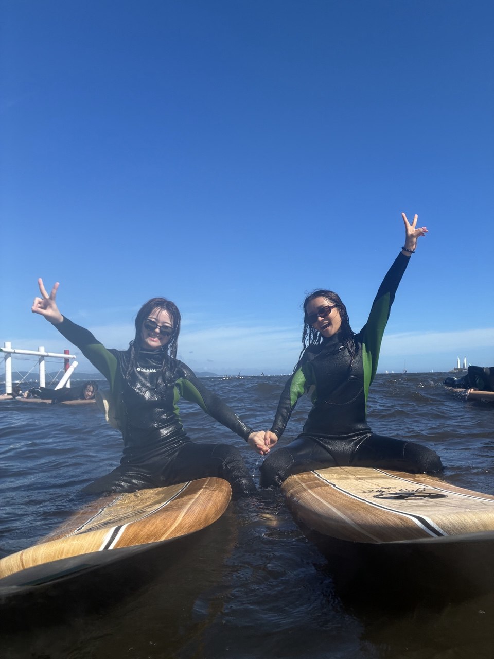 体験サーフィン写真