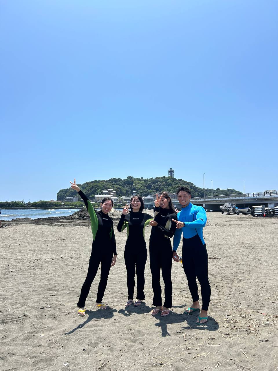 体験サーフィン写真