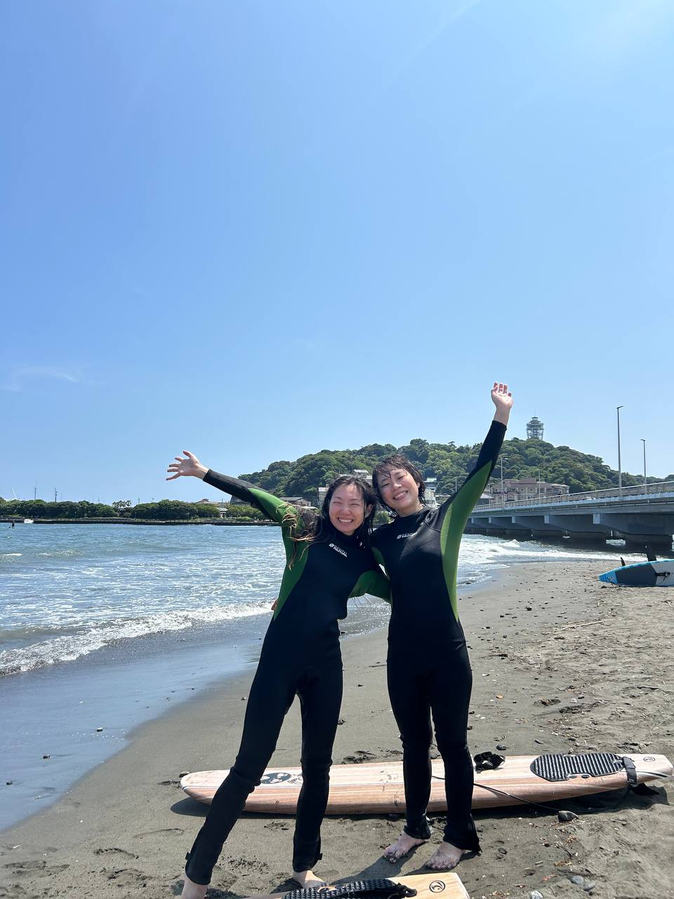 体験サーフィン写真